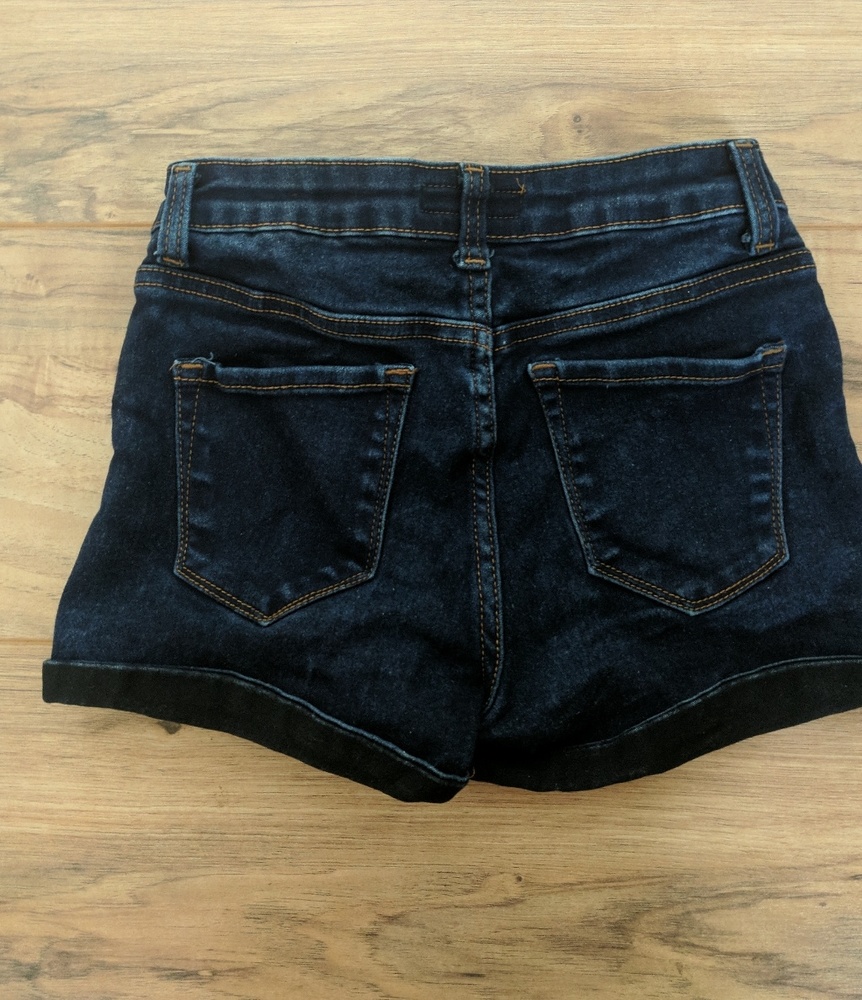 Dark denim shorts